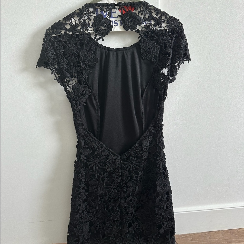 Lulus Black Mini Lace Dress